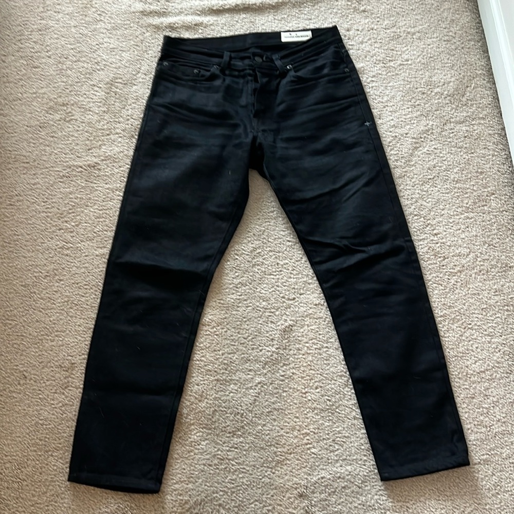 Imogene and Willie - Barton Slim - Black Raw Denim - Size 30